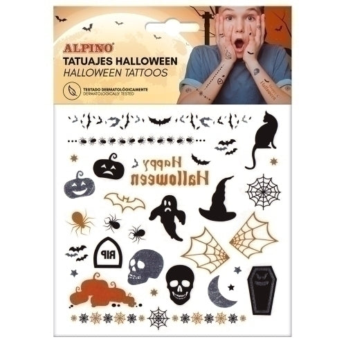 MAQUILLAJE ALPINO TATUAJES TEMPORALES HALLOWEEN