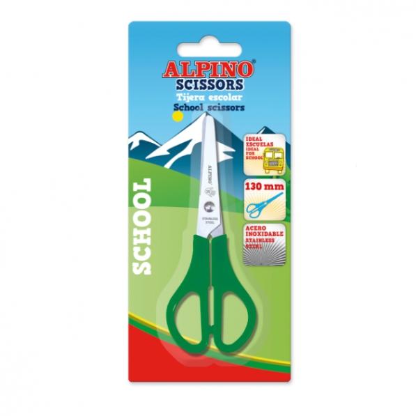 Alpino - ALPINO TIJERAS SCHOOL 13CM COLORES BLISTER