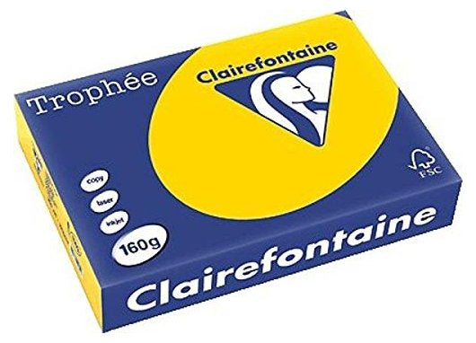 Clairefontaine - 1103C papel para impresora de inyección de tinta A4 (210x297 mm) Mate 250 hojas Amarillo