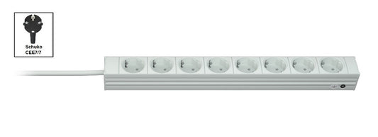 Vertiv - Knürr PDU DI-STRIP  básica  0U/1U  entrada Schuko de 230 V y 16 A  salidas (8) Schuko