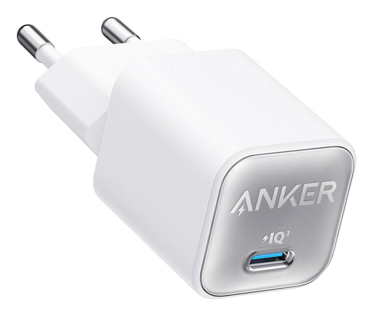 Anker - 511 Nano 3 Auriculares  Auriculares  Teléfono móvil  Netbook  Portátil  Batería portátil  Smartphone  Tableta  Universal Blanco Corriente alterna Carga rápida Interior