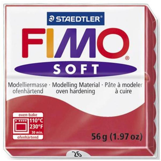 Staedtler - FIMO soft Pasta de modelar 56 g Rojo 1 pieza(s)