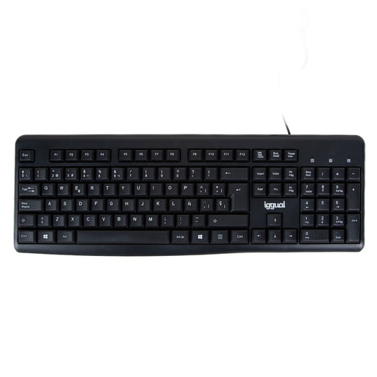 iggual - Teclado estándar CK-BASIC2-105T negro