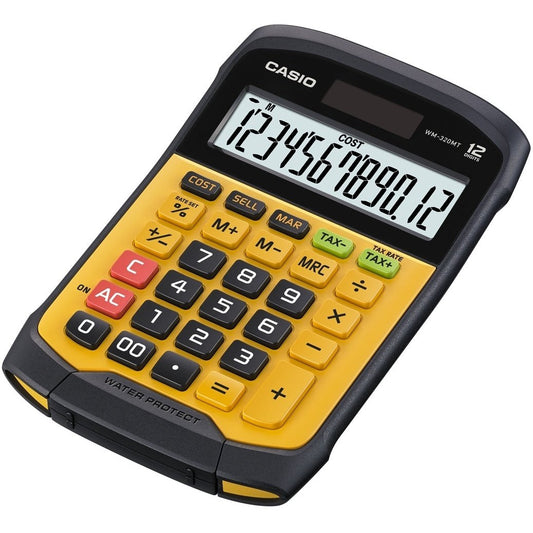 Casio - WM-320MT calculadora Bolsillo Pantalla de calculadora Negro  Amarillo