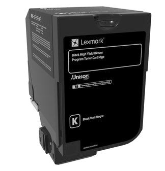 Lexmark 74C2HK0 cartucho de tóner 1 pieza(s) Original Negro