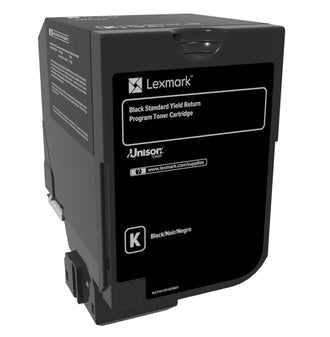 Lexmark 74C2SK0 cartucho de tóner 1 pieza(s) Original Negro