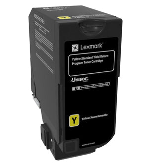 Lexmark 74C2SY0 cartucho de tóner 1 pieza(s) Original Amarillo