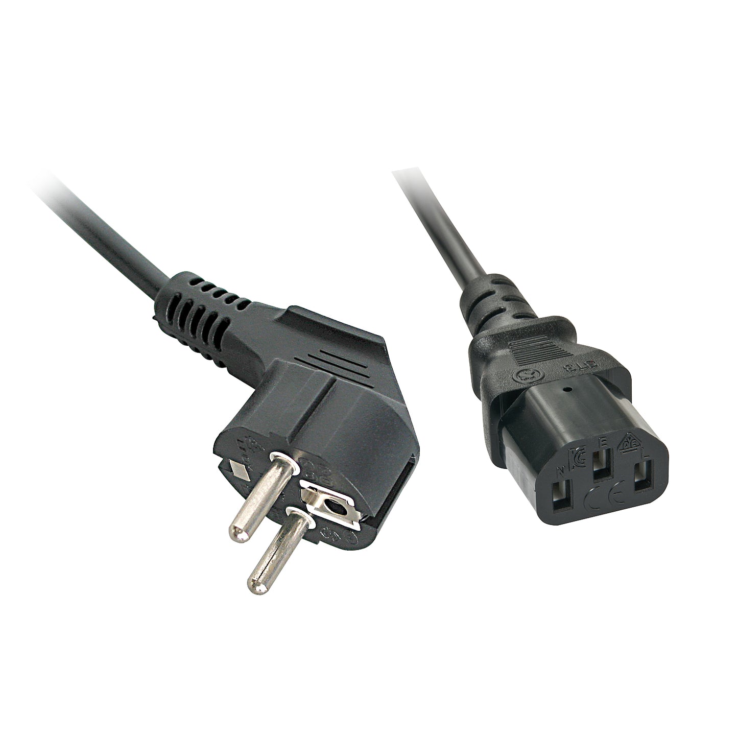 Lindy - 30337 cable de transmisión Negro 5 m CEE7/7 C13 acoplador