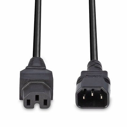 Lindy - 30314 cable de transmisión Negro 2 m C14 acoplador C15 acoplador