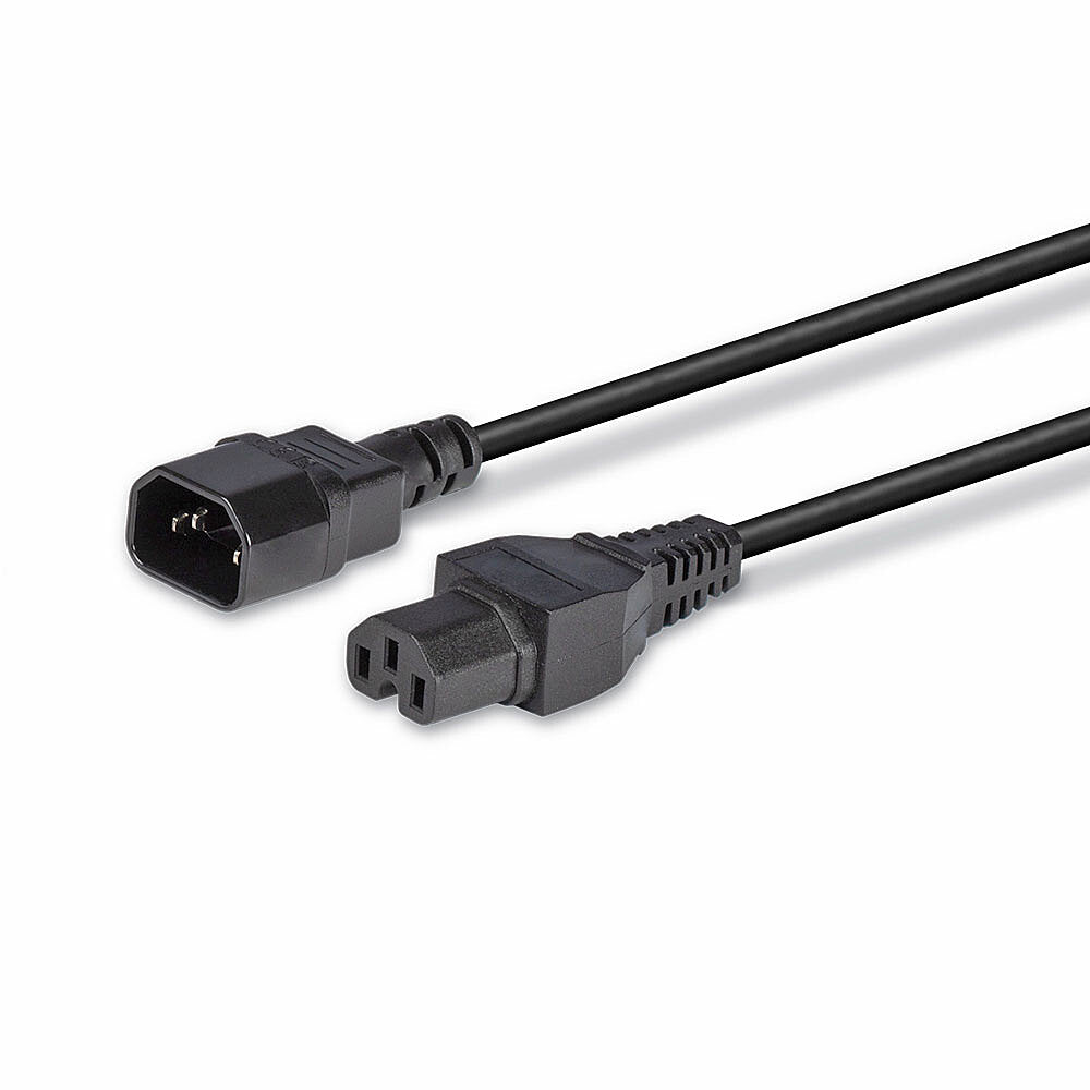 Lindy - 30314 cable de transmisión Negro 2 m C14 acoplador C15 acoplador