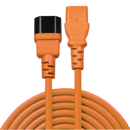 Lindy - 30475 cable de transmisión Naranja 2 m C13 acoplador C14 acoplador