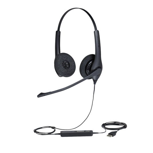 Jabra - 1559-0159 auricular y casco Auriculares Alámbrico Diadema Oficina/Centro de llamadas USB tipo A Bluetooth Negro