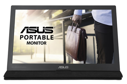 ASUS - MB169C+ pantalla para PC 39 6 cm (15.6") 1920 x 1080 Pixeles Full HD LED Negro  Plata