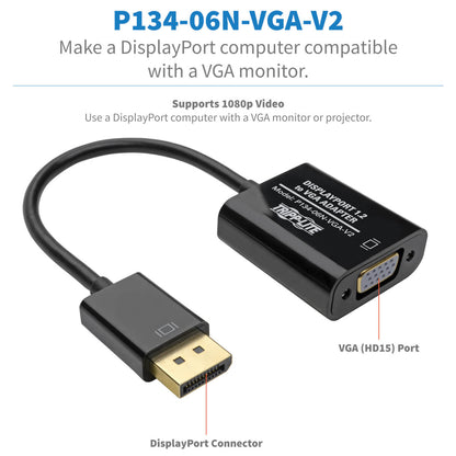 Eaton - DISPLAYPORT TO VGA ACTIVE ADAPTER V