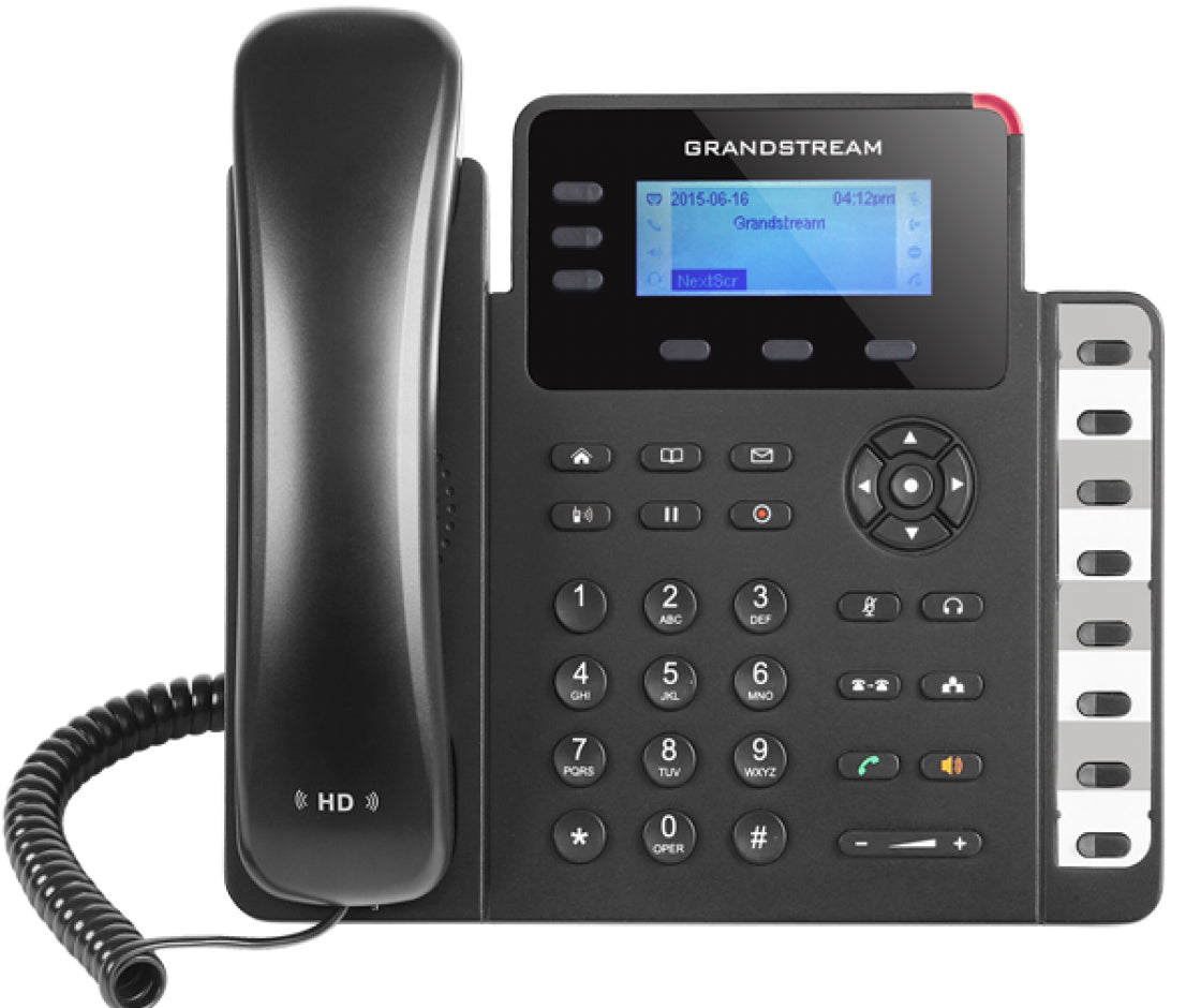 Grandstream Networks - GXP1630 teléfono IP Negro 3 líneas LCD