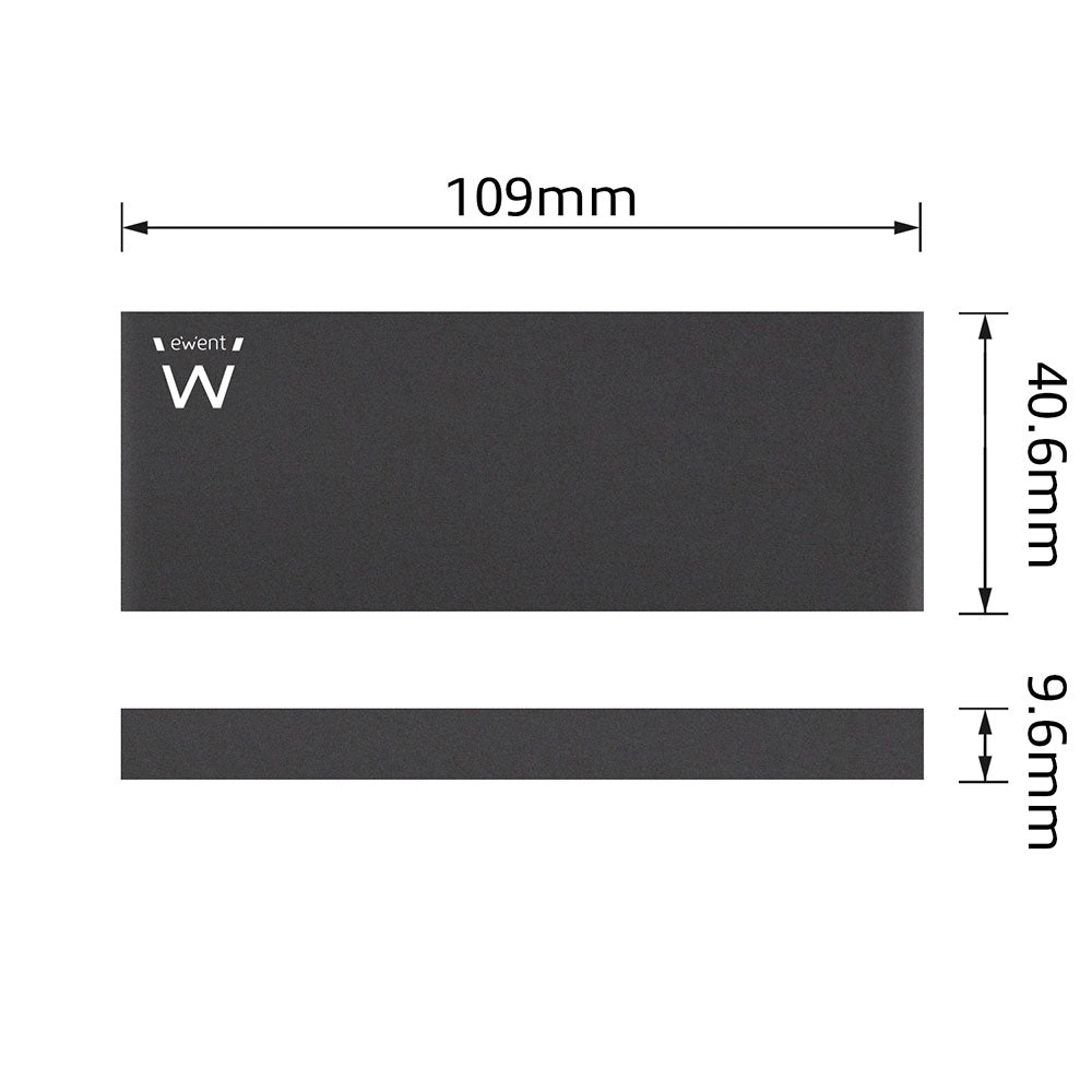 Ewent - EW7023 caja para disco duro externo Caja externa para unidad de estado sólido (SSD) Negro M.2