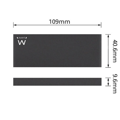 Ewent - EW7023 caja para disco duro externo Caja externa para unidad de estado sólido (SSD) Negro M.2