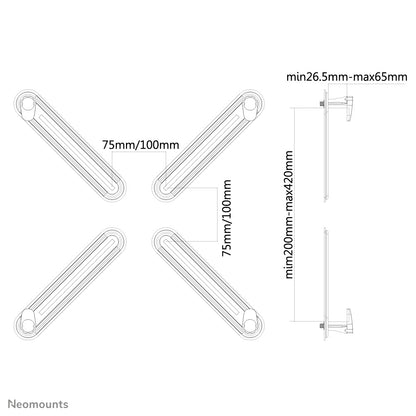 Neomounts - supervisar kit adaptador