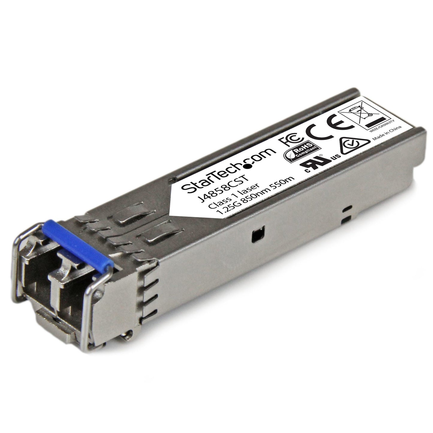 StarTech.com - Módulo Transceptor SFP Compatible con HPE J4858C - 1000BASE-SX - Fibra Multimodo MMF de 1GbE - SFP Ethernet Gigabit de 1Gb - LC - 550m - 850nm - HPE 1400  1700  1820 DDM