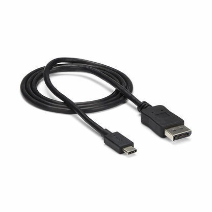 StarTech.com - Cable 1m USB C a DisplayPort 1.2 de 4K a 60Hz - Adaptador Convertidor USB Tipo C a DisplayPort - HBR2 - Conversor USBC con Modo Alt - Compatible con Thunderbolt 3 - Negro