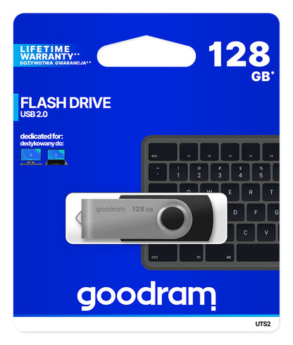 Goodram - UTS2 unidad flash USB 128 GB USB tipo A 2.0 Negro