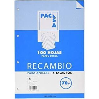 Pacsa - REC. 100H A4 4X4 C/MARG. PACSA MRG 70G 21231