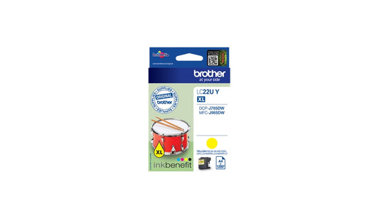 Brother LC-22UY cartucho de tinta Original Alto rendimiento (XL) Amarillo