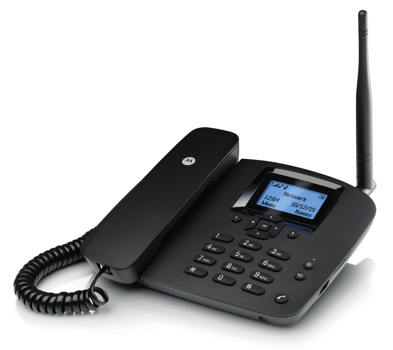 Motorola - FW200L Teléfono DECT Identificador de llamadas Negro