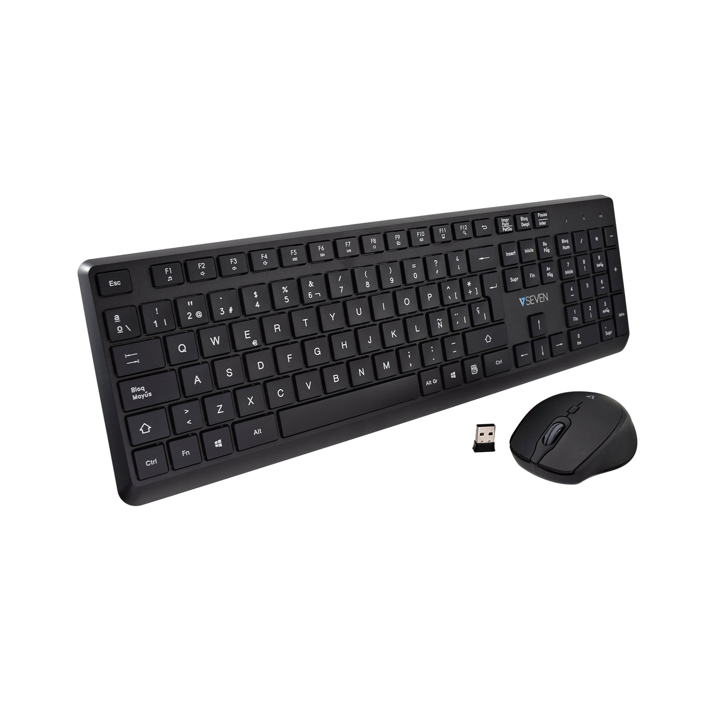 V7 - Combo de teclado y ratón inalámbricos CKW350ES : Modelo para Francia