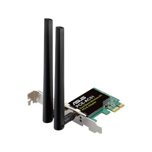 Asus PCE-AC51 Adaptador Inalambrico PCI-e AC750 Doble Banda - 2 Antenas Externas 1 pieza(s)