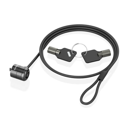 AISENS - Cable de seguridad con cerradura de llave para ordenador  monitor  portátil 1.5m