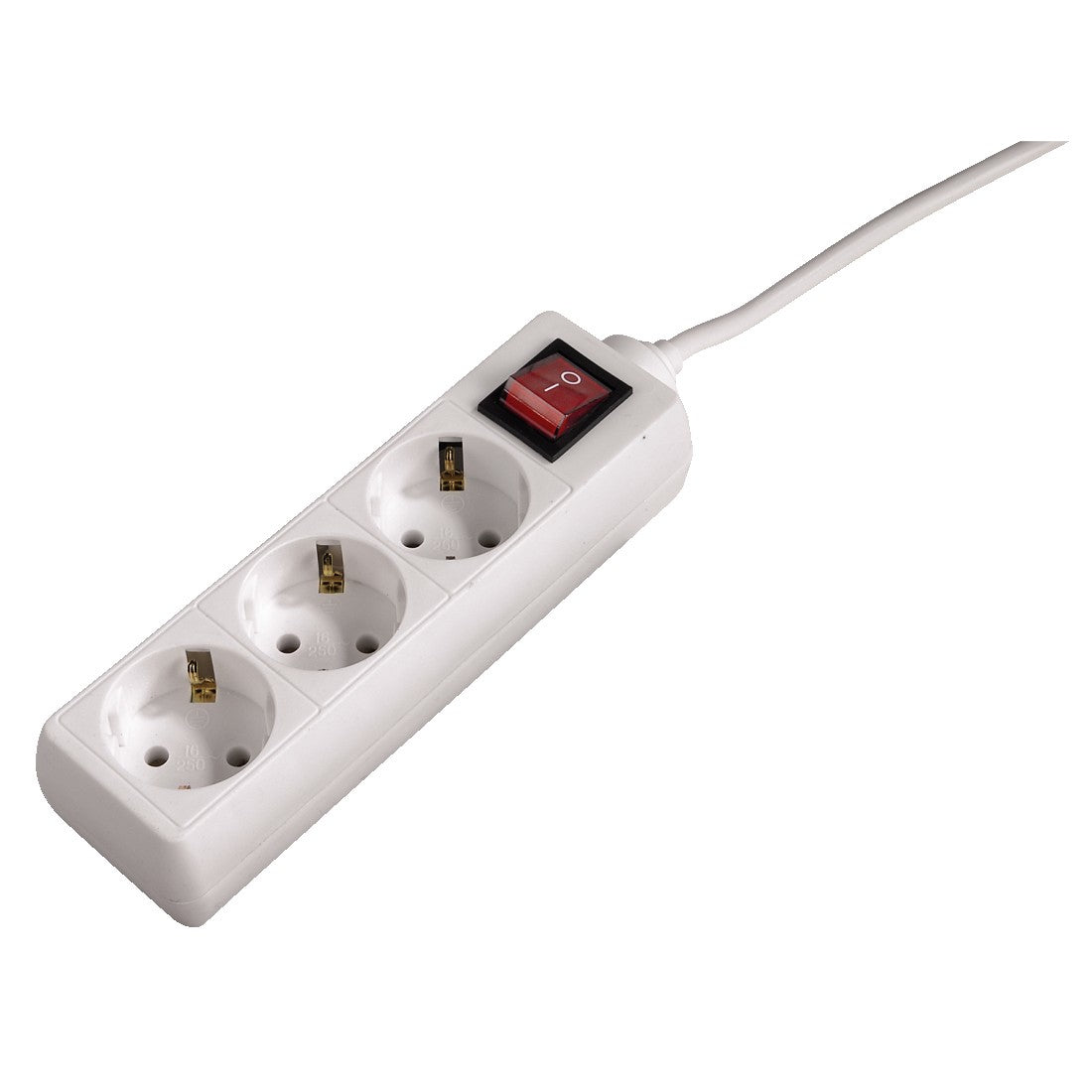 Hama - 1.4m  10-Way Power Strip  Blanco