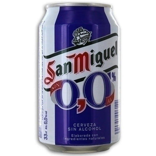 San Miguel - CERVEZA SAN MIGUEL S/ALCOHOL LATA 330 ml