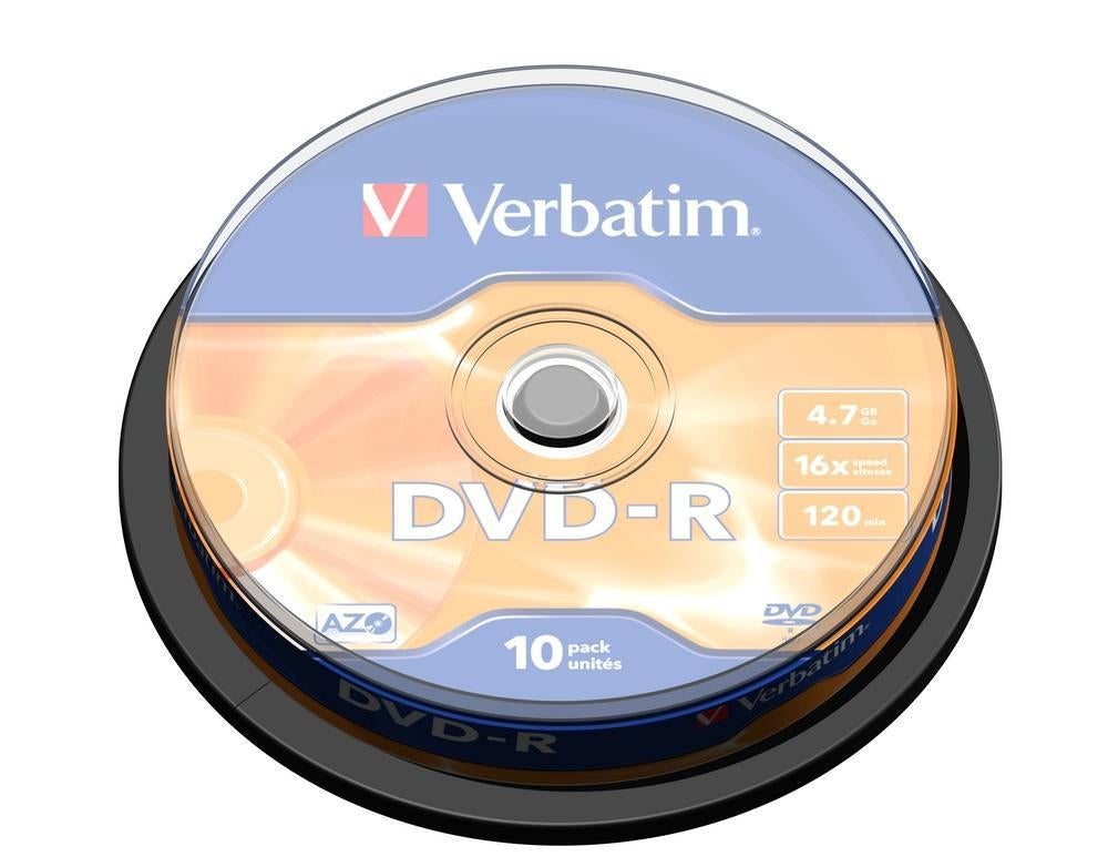 Verbatim - DVD-R Matt Silver 4 7 GB 10 pieza(s)