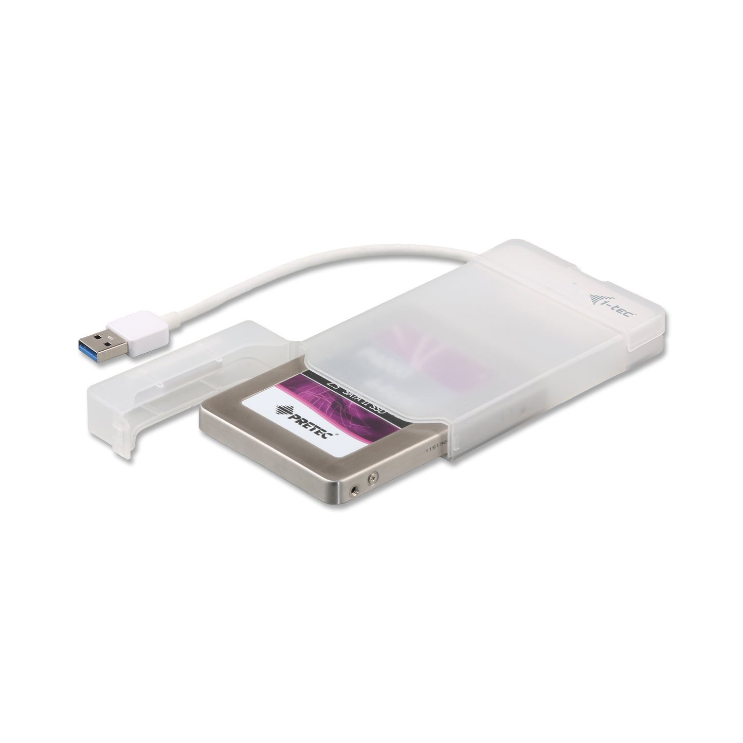 i-tec - MySafe USB 3.0 Easy 2.5" External Case  White