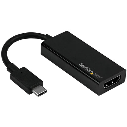 StarTech.com - Adaptador Gráfico USB-C a HDMI 4K60Hz - Conversor de Vídeo USB Tipo C a HDMI - Compatible Thunderbolt 3 - Dongle