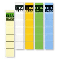 Elba - Spine Label for Lever Arch Files 190 x 34 mm Buff etiqueta autoadhesiva Multicolor 10 pieza(s)