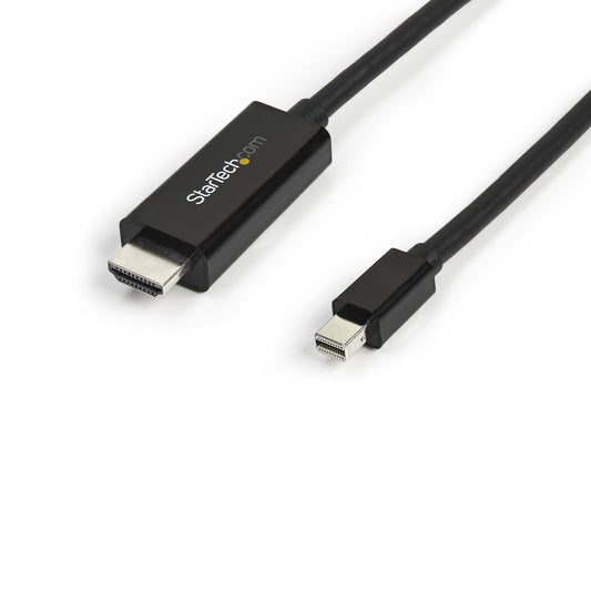 StarTech.com - Cable Adaptador Mini DisplayPort a HDMI de 3m - 4K 30Hz