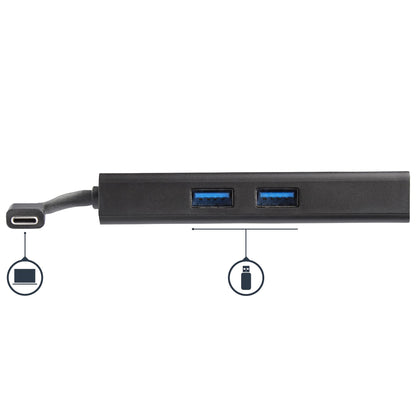 StarTech.com - Adaptador Multipuertos USB-C - Docking Station Portátil USB-C 4K HDMI - con Entrega de Potencia de 60W - GbE - Hub 2x USB-A 3.0- Mini Dock Portátil USB Tipo C para Portátiles