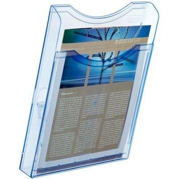 Archivo 2000 - ARCHIVO 2000 EXPOSITOR MURAL ARCHIPLAY 1 COMPARTIMENTO DIN A4 VERTICAL 35X235X300 MM AZUL TRANSPARENTE