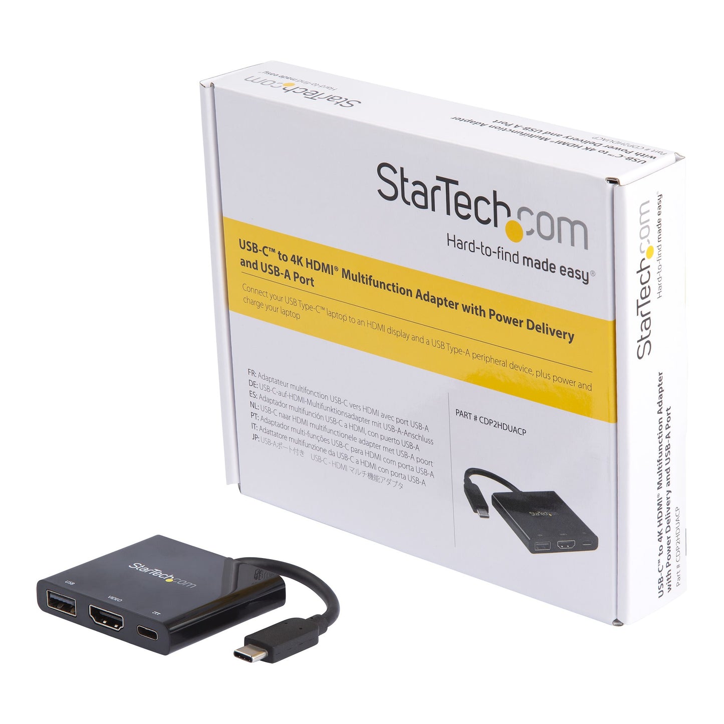 StarTech.com - Adaptador Multipuertos USB-C con HDMI - Puerto USB 3.0 - PD de 60W