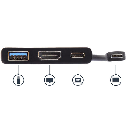 StarTech.com - Adaptador Multipuertos USB-C con HDMI - Puerto USB 3.0 - PD de 60W