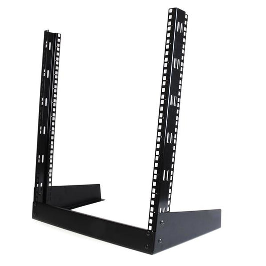 StarTech.com - Rack Armario Bastidor Abierto de Escritorio Desktop Sobremesa de 2 Columnas 12U 0 5m Negro