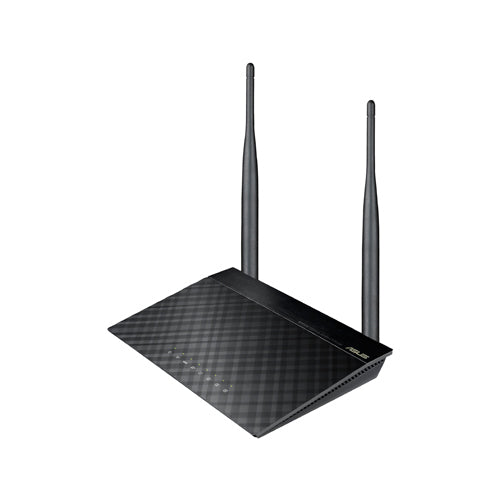 ASUS - RT-N12E C1 N300 router inalámbrico Ethernet rápido Banda única (2 4 GHz) Negro  Metálico