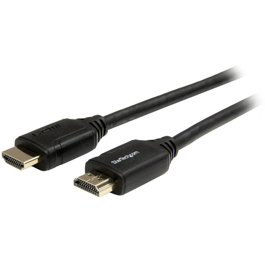 StarTech.com - Cable de 2m HDMI 2.0 Certificado Premium con Ethernet - HDMI de Alta Velocidad Ultra HD de 4K a 60Hz HDR10 - para Monitores o TV UHD