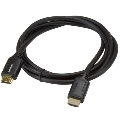 StarTech.com - Cable de 2m HDMI 2.0 Certificado Premium con Ethernet - HDMI de Alta Velocidad Ultra HD de 4K a 60Hz HDR10 - para Monitores o TV UHD