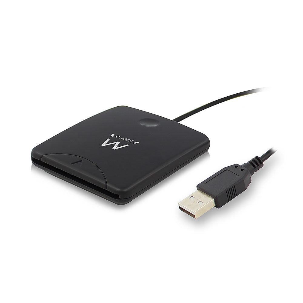 Ewent - EW1052 lector de tarjeta inteligente USB USB 2.0 Negro