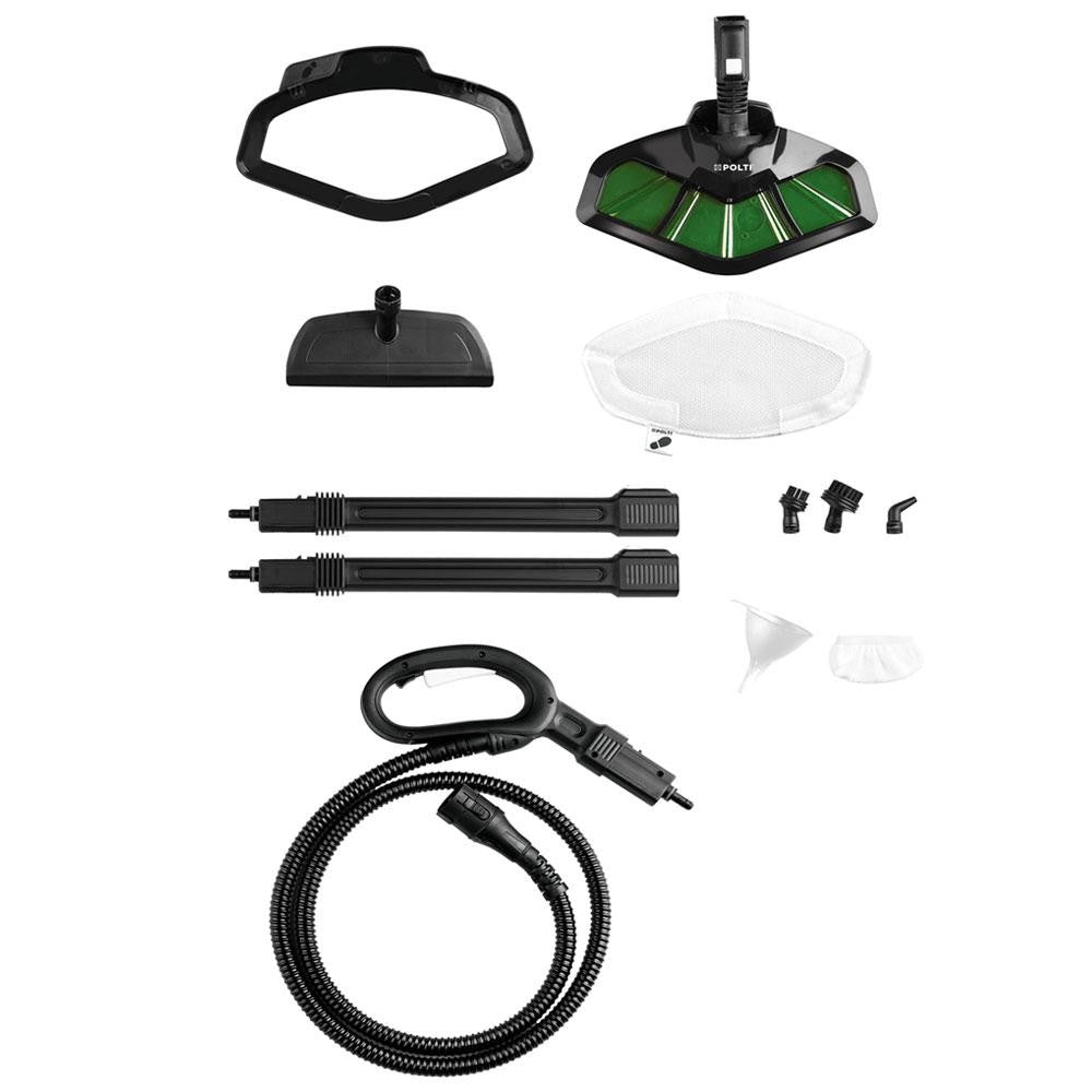 Polti - Smart 35 Mop Limpiador a vapor de cilindro 1 6 L 1800 W Negro  Verde  Blanco