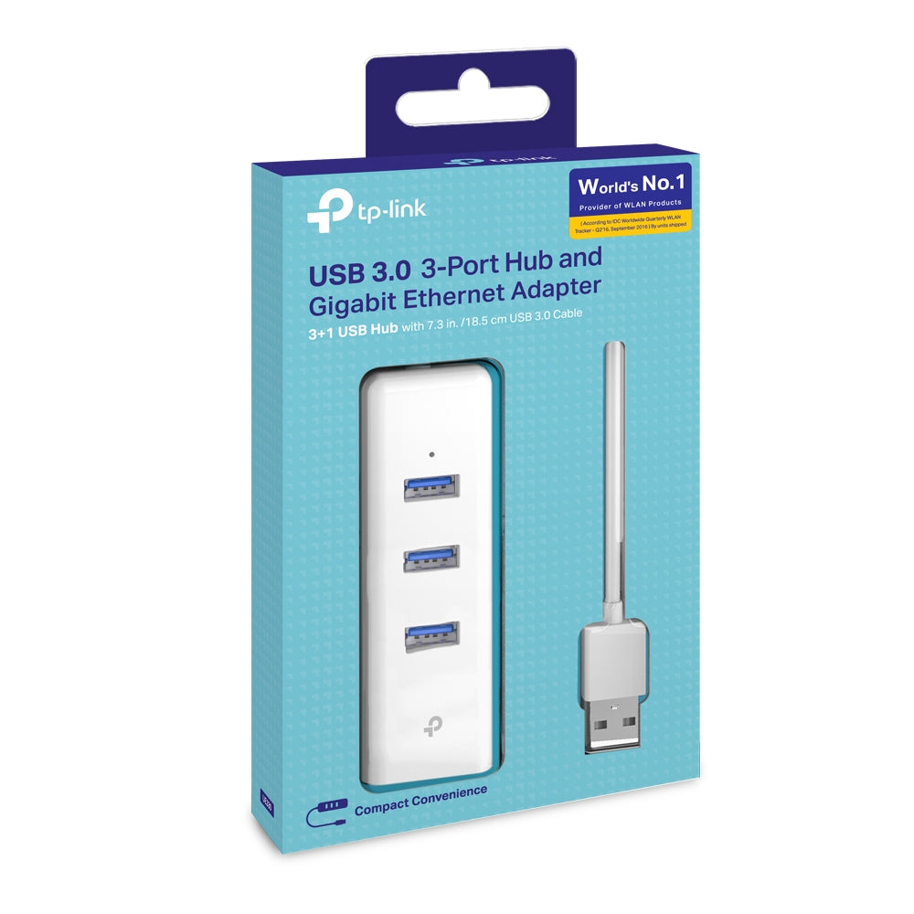 TP-Link - UE330 USB 3.2 Gen 1 (3.1 Gen 1) Type-A 1000 Mbit/s Blanco