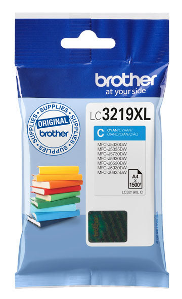 Brother LC-3219XLC cartucho de tinta 1 pieza(s) Original Alto rendimiento (XL) Cian